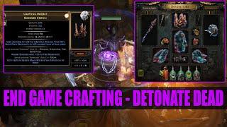 [PoE 3.23]  How to Craft End Game Detonate Dead Gear - Double Elevated Blizzard Crown!