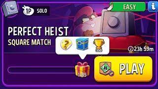 square matches rainbow new solo challenge perfect heist | match masters