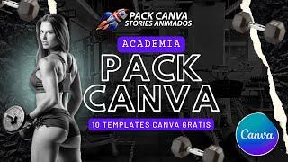 Pack Canva GRÁTIS ACADEMIA - 10 Templates Canva Gratuitos para Academia