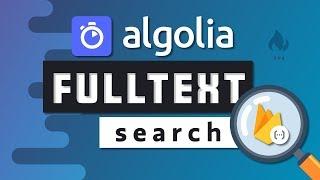 Fullstack Autocomplete Search with Algolia