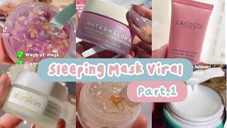 Racun Tiktok Skincare Sleeping Mask Viral Tiktok    Shopee Haul    Link Produk