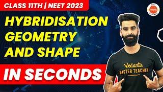 Hybridization Geometry and Shape Trick | How to calculate Hybridization? Easy Tips & Trick | NEET