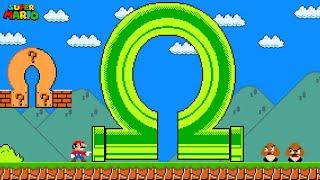 Super Mario Bros., but Everything Mario Touches Turns into OMEGA