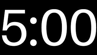 Aileron Regular 5 Min DIY Countdown - Transparent Background - FREE DOWNLOAD