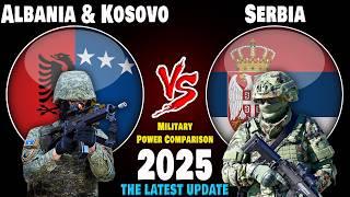 Albania & Kosovo vs Serbia Military Power Comparison 2025 | Serbia vs Kosovo Albania Military Power