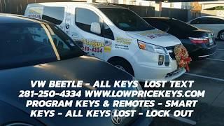 Locksmith Houston Katy Sugar Land - Volkswagen Beetle - All Keys  Lost