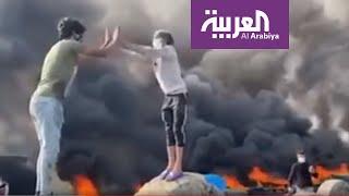 رغم التصعيد والعنف.. مشاهد طريفة في تظاهرات العراق اليوم