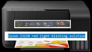 epson l3150 red light blinking solution