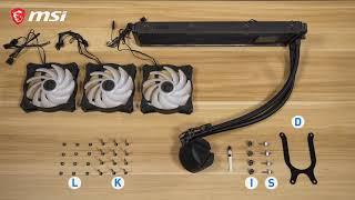 MSI MAG Series RGB CPU Liquid Cooler AIO Step-by-Step Installation Videos