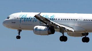 Sky Cana (Avion Express Malta) Airbus A321-231 (9H-AMD) aterrizando en Santiago de Chile SCL / SCEL