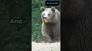 The dangerous animal grizzly bear!