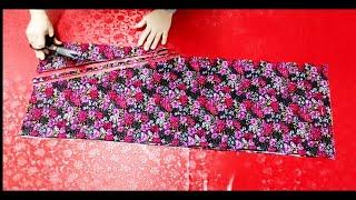 Upright in 10 minutes!! VERY EASY SHALWAR cutting and sewing with ONLY FLATNEST FABRIC..