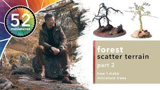 Making trees - Crafting a tabletop forest scatter terrain - part 2