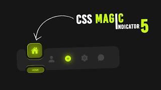 Magic Navigation Menu Indicator using Html CSS & Javascript