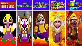 Evolution Wario Falling Lava, Game Over Screens in Super Mario Games And Fan Mod Games (1985-2025)