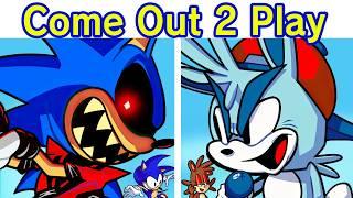 Friday Night Funkin' VS Sonic.EXE - Come Out to Play & Lyrics | FNF VS MC-X Mod (BF/GF)