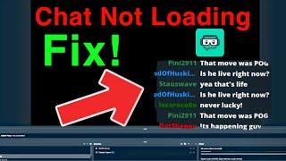Streamlabs OBS Error Chat Not Loading FIX!