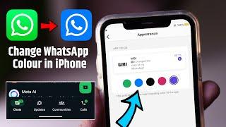 WhatsApp Green Color Change to Blue | How to Change WhatsApp Colour in iPhone 2024