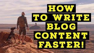 How to Write Blog Content Better and FASTER: 5 Tips in Blogging For Beginners.