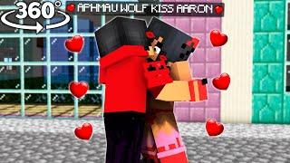  APHMAU Wolf Kiss AARON (APHMAU AND AARON) - Minecraft 360° !