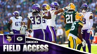 Vikings vs. Packers Week 4 Field Access