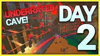 Claiming The MOST UNDERRATED CAVE SOLO DAY 2 | Solo MESA 3Man Ark PVP