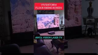 AWOL VISION 4K LASER TV PROJECTOR/VIVIDSTORM FLOOR RISING ALR/CLR SCREEN #cinema #technology #shorts