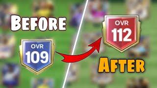  109 to 112 OVR Upgrading in FC Mobile 25!