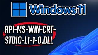 Solución Falta API-Ms-Win-Crt-Stdio-l1-1-0.Dll en el Equipo Windows 10