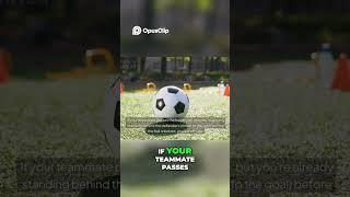 Offside rule explained in 1 minute! #football #soccer #offside #info