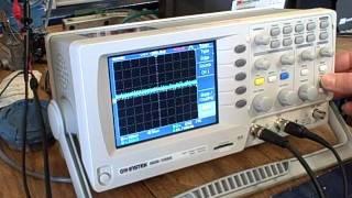 Fieldbus H1 signal waveforms on digital oscilloscope