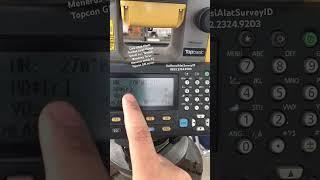 Cara Ubah Mode Tembak Jarak Sekali dan Berulang Total Station Topcon GM