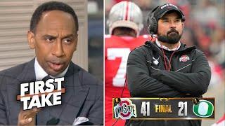 FIRST TAKE | "I owe Ryan Day a apologize" - Stephen A. Smith on Ohio State dominate Oregon 41-21