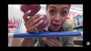 Liza Koshy making puns in the dollar store for 1:09 straight