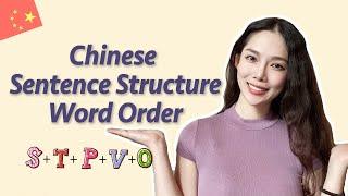 Chinese Grammar - Understand Chinese Sentence Structure & Word Order in 3 minutes (for beginner)