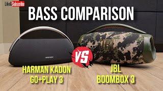 Harman Kardon Go+Play 3 vs JBL Boombox 3 Boombass test - 