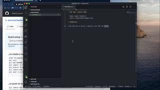 Adding a README file to the GitHub repo through VS Code