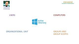 Active Directory: Users, Computer, Organizational Group, Security and Distribution Groups