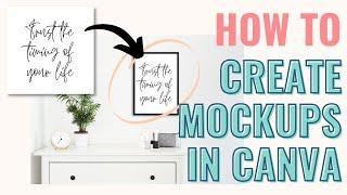 How To Create Mockups In Canva FOR FREE | Canva For Beginners