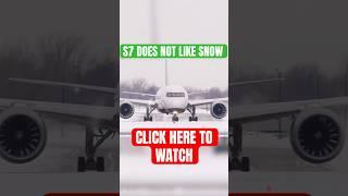 S7 does not like the snow  | Aviation Edit | #aviation #viral #snow #aircanada #S7 #ice #meme