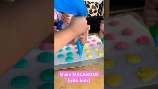 Making MACARONS with the kids #kidscooking #kidsshorts