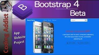 Bootstrap 4 Project - App Website Project