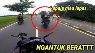 BAHAYA‼️akibat ngantuk di jalan