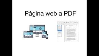 Guardar pagina web como PDF