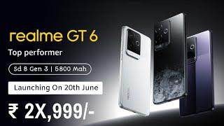 realme GT 6 Sd 8 Gen 3 Launch Date In India, India Price, Specifications, Processor, Camera, Display