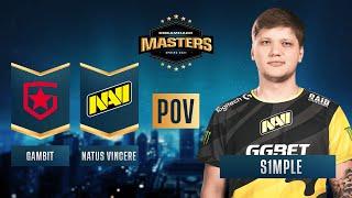 CS:GO - PoV - s1mple - Gambit vs. Natus Vincere - DreamHack Masters Spring 2021 - Grand Final