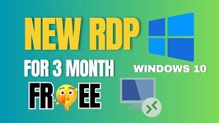 New Windows RDP | Remote Desktop 2024 | Free RDP | windows 10 RDP