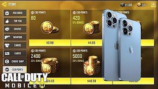 How To Purchase CP in IPhone IPad | Purchasing CP's In Codm Game For Weapons And Crates