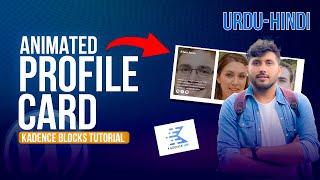 How to Create animated Profile Cards in WordPress - Kadence Blocks Tutorial [Urdu-Hindi]