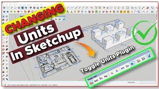 How to Change the Units of Measure in SketchUp | Dimension Tool & Toggle Units Sketchup Plugins